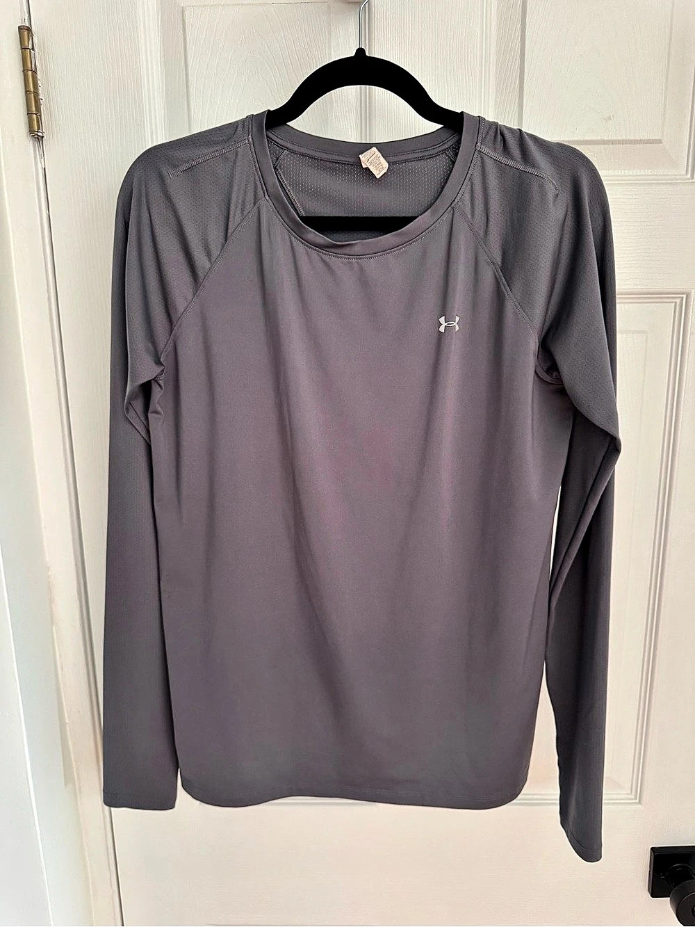Under Armour HeatGear Fitted Long Sleeve Men's Gray Medium